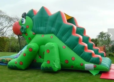 Custom Size Inflatable Water Slides Dinosaur Bounce House For Kids