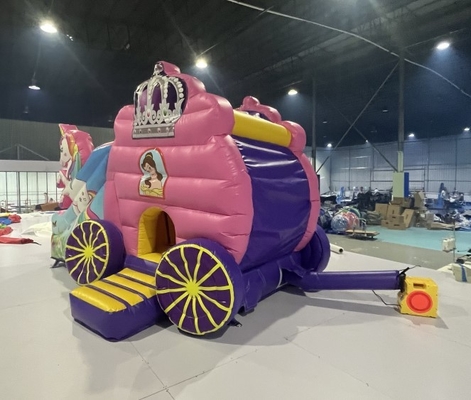 Cartoon theme Inflatable Bounce House Slide Combo Unicorn Horse Bouncy Castle Slides