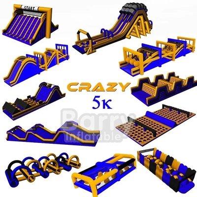 Unisex  Inflatable Obstacle Run Outdoor Sport Equipment Large Adult 5k Inflatable Obstacles Course