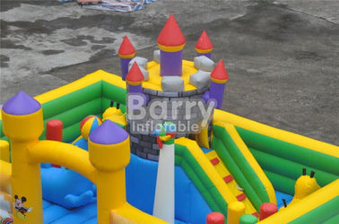 Inflatable Fun City Castle Themed Amusement Park Inflatable Playground Equipment