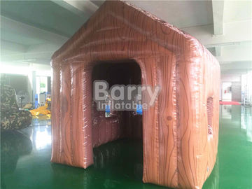 Outdoor Small 3 * 3 * 3m Brown Inflatable Tent House For Event / Hospital Rescue