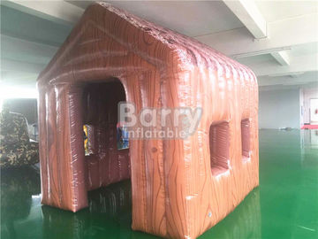 Outdoor Small 3 * 3 * 3m Brown Inflatable Tent House For Event / Hospital Rescue