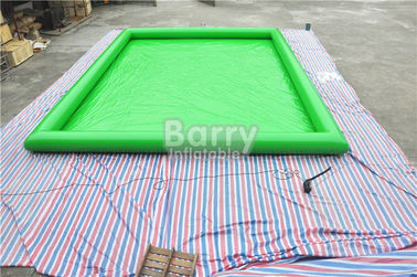 Green Customized Large Portable Water Pool PVC Tarpaulin Material Durable