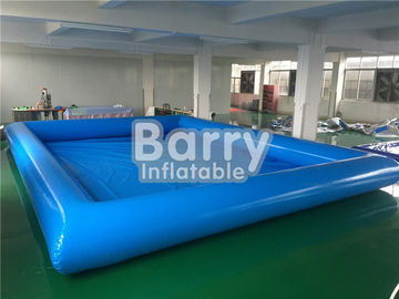 Durable Blue Kids Square Portable Water Pool With Inflatable Water Toys