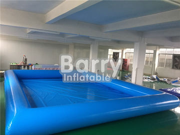 Durable Blue Kids Square Portable Water Pool With Inflatable Water Toys