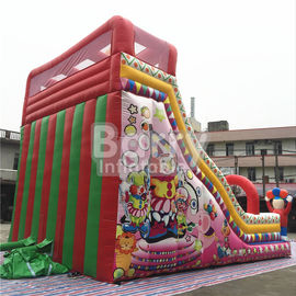 Clown Commercial Inflatable Slide Inflatable Bounce Slide With Good Printing