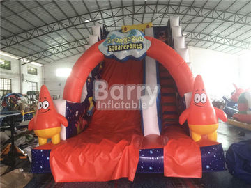 Professional Spongebob Commercial Inflatable Slide Fireproof For Kids Playground