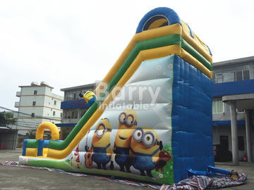 Commercial Inflatable Bounce Slide Outdoor Small Minions Inflatable Slide For Kids