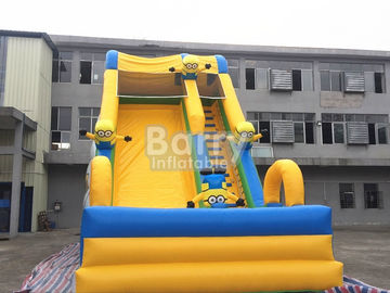 Commercial Inflatable Bounce Slide Outdoor Small Minions Inflatable Slide For Kids