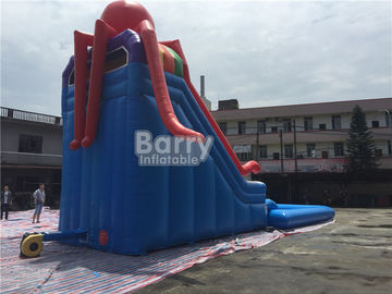 Commercial Grade Octopus Inflatable Water Slide With Small Detachable Pool