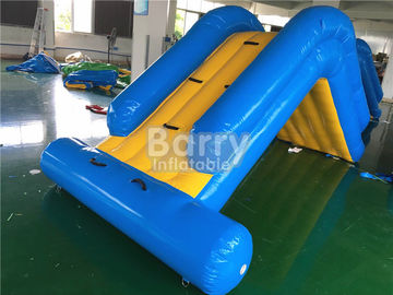 Commercial 4 * 2 * 2M Floating Water Inflatable Slide With 0.9mm PVC Tarpaulin