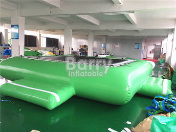 Green Inflatable Water Toys Water Trampoline For Floating Water Park Equipment