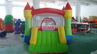 Customized mini inflatable party bouncers ， jump house with small slide for kids