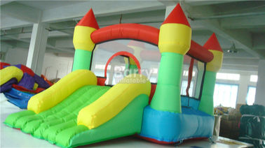 Customized mini inflatable party bouncers ， jump house with small slide for kids