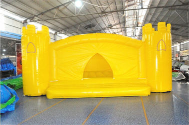 Yellow Big Jump Moonwalk Commercial Grade Bounce House For Adults EN71 Approved