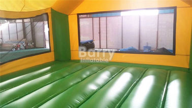 Durable Caterpillar Castle Kids Inflatable Bouncers For Backyard / Playground