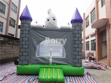 Flame Resistant 0.55mm PVC Halloween Inflatable Jumping Castles For Festival