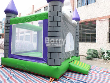 Flame Resistant 0.55mm PVC Halloween Inflatable Jumping Castles For Festival
