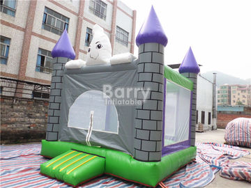 Flame Resistant 0.55mm PVC Halloween Inflatable Jumping Castles For Festival