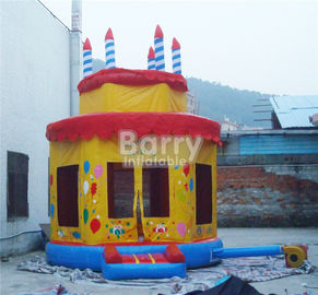 Birthday Party Cake Inflatable Bounce House Anti - Static Inflatable Playhouse