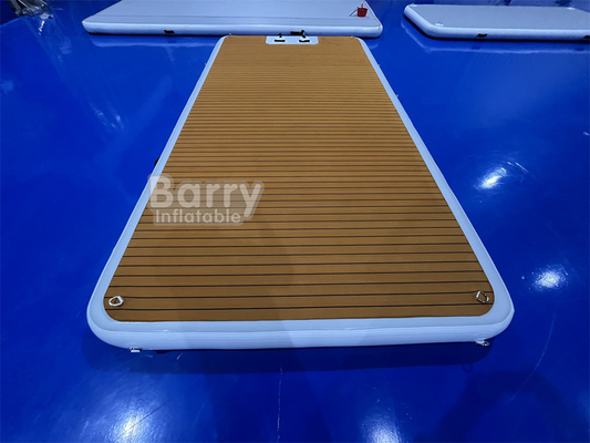 Digital Printing Inflatable Dock Blow Up Pontoon For Inflatable Island Floating Mat