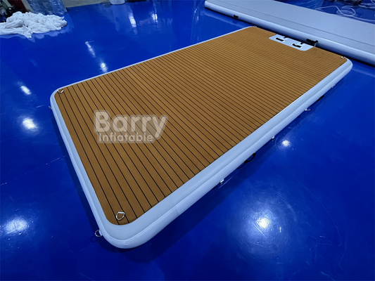 Digital Printing Inflatable Dock Blow Up Pontoon For Inflatable Island Floating Mat
