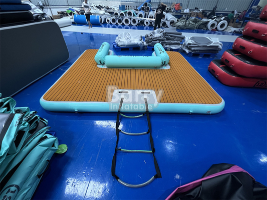 U Shape Lake Floating Platform Inflatable Swim Platform Customized Play Equipment Island