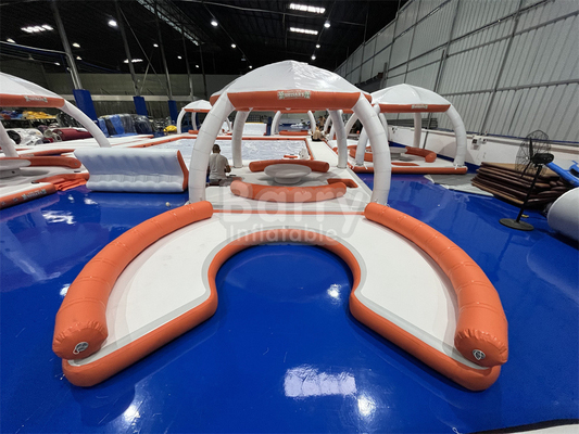Water Entertainment Equipment Aqua Sofa Water Leisure Platform Dock Inflatable Floating Island