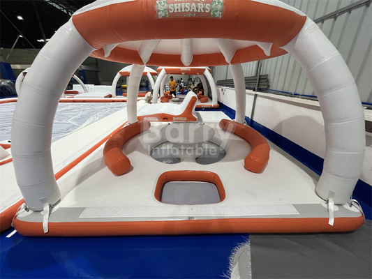 Water Entertainment Equipment Aqua Sofa Water Leisure Platform Dock Inflatable Floating Island