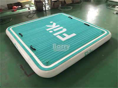 Logo Available Blow Up Inflatable Pontoon Boat For Fishing Swim Platform For River