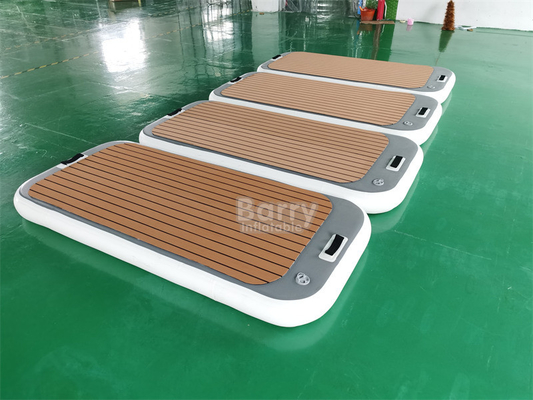 Teak/White/Customized Color Inflatable Swim Platform Floating Platform For Leisure Water Sea Sports