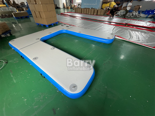 OEM ODM Drop Stitch DWF Material Inflatable Platform For Water Inflatable Swim Dock