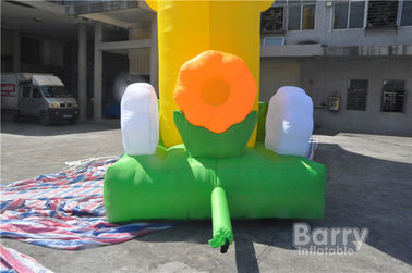 Cartoon Shape Yellow Inflatable Arches For Advertising / Inflatable Entrance Arch For Event