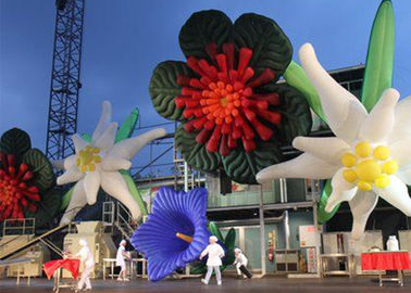 8m Decorative Inflatable Flowers For Wedding Decorations with PVC Tarpaulin Material