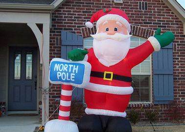 Custom Made Inflatable Advertising Products Inflatable Christmas Santa For Festival