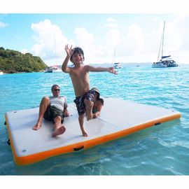 Summer Water Toys Floating Blow Up Dock Platform For Island / Lake