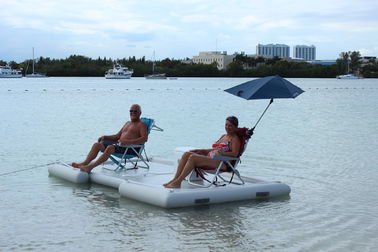 Summer Water Toys Floating Blow Up Dock Platform For Island / Lake