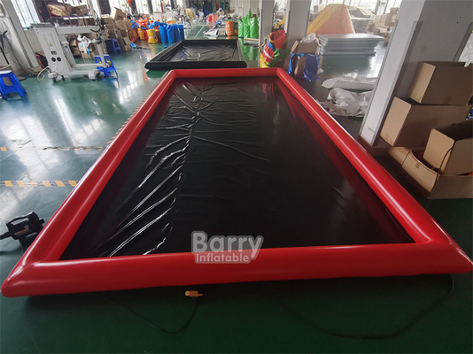 Waterproof Non Inflatable Wash Pads PVC Coated Tarpaulin Car Wash Water Containment Mat For Garage Floor