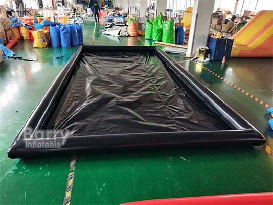 Environmentally Friendly Mobile Wash Floor Mat Inflatable Car Wash Mat , Inflatable Water Collector