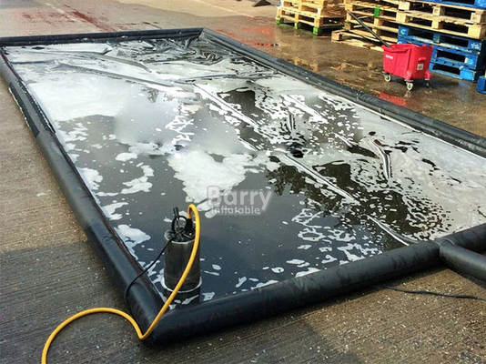 Cheap Price Soft PVC Inflatable Colorful Car Wash Mat Cleaning Garage Plastic Floor Containment Mats