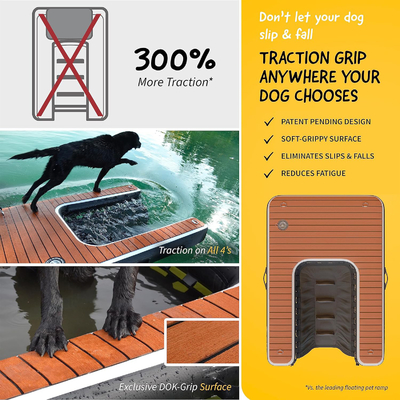 Customized Logo Inflatable Floating Dock DWF PVC Tarpaulin Water Inflatable Dog Ramp For Dog Swim