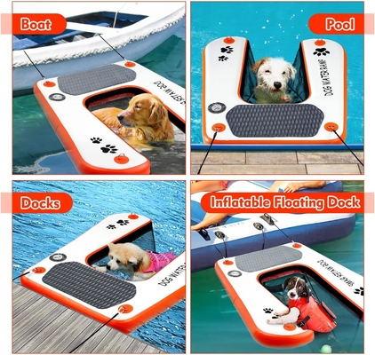 Safe &amp; Easy Climb Customized Color Inflatable Pup Plank Dog Ramp Ladder Fun And Entertaining For Your Dog