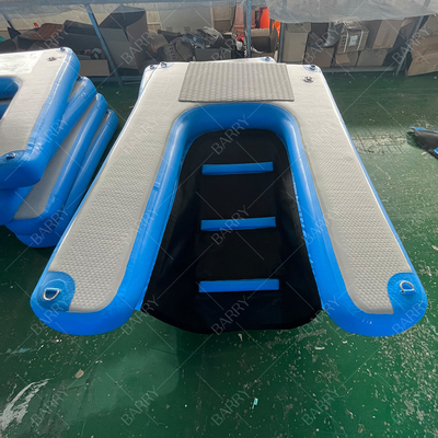 Custom LogoInflatable Boat Dog Ladder Climb Ramp Platform Inflatable Water Ramp For Dog