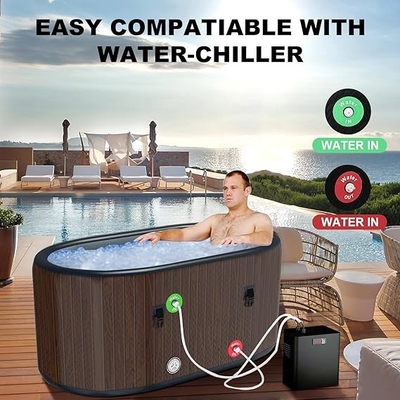 300L Large Size Inflatable Pool Ice Bath Cold Water Plunge Tub With 1/2HP Chiller