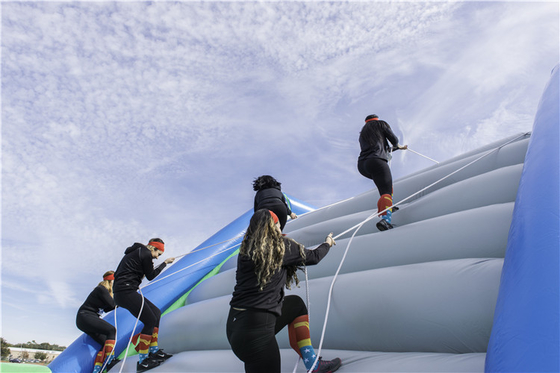 Pvc Tarpaulin Commercial Insane 5km Inflatable Run With Air Blower For Events Commercial