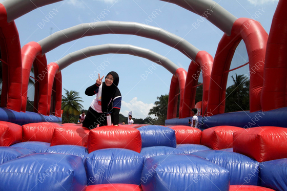 Commercial Singapore Case Large Event Inflatable 5km Giant Inflatable Obstacle Course Bouncy Castle 5k Activities