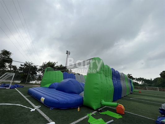 Outdoor Carnival Giant Obstacle Course Jump Around 5k Bouncy Castle Run For Commercial Use