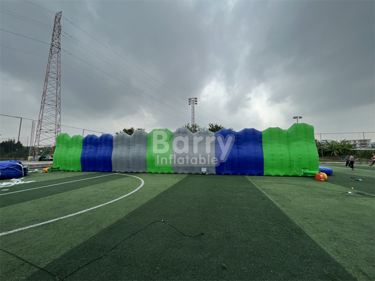 Outdoor Carnival Giant Obstacle Course Jump Around 5k Bouncy Castle Run For Commercial Use