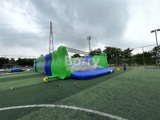 Outdoor Carnival Giant Obstacle Course Jump Around 5k Bouncy Castle Run For Commercial Use