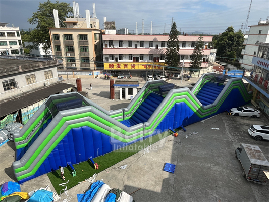 Customizable PVC 41x5.5x6m The Humps Inflatable 5k Events Competitive Game For Adults